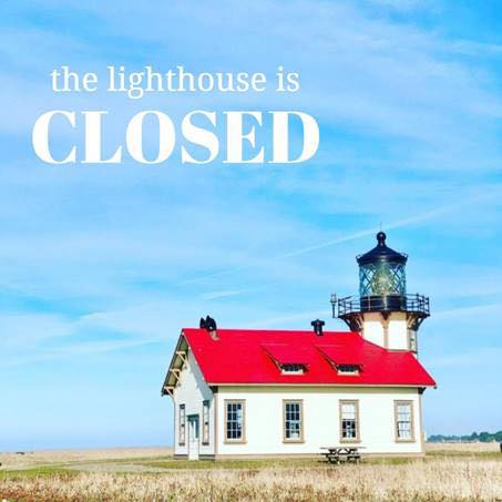 Lighthouse Open for Window Shopping and Story-Telling!